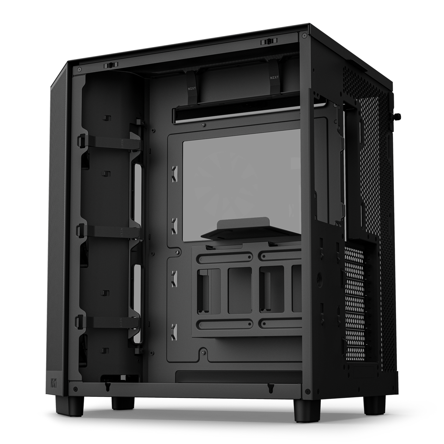 NZXT H6 FLOW/H6 FLOW RGB Dual-Chamber Mid-Tower Airflow Case /w RGB Fans Case - MATTE BLACK/MATTE WHITE CASING