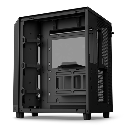 NZXT H6 FLOW/H6 FLOW RGB Dual-Chamber Mid-Tower Airflow Case /w RGB Fans Case - MATTE BLACK/MATTE WHITE CASING