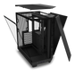 NZXT H6 FLOW/H6 FLOW RGB Dual-Chamber Mid-Tower Airflow Case /w RGB Fans Case - MATTE BLACK/MATTE WHITE CASING