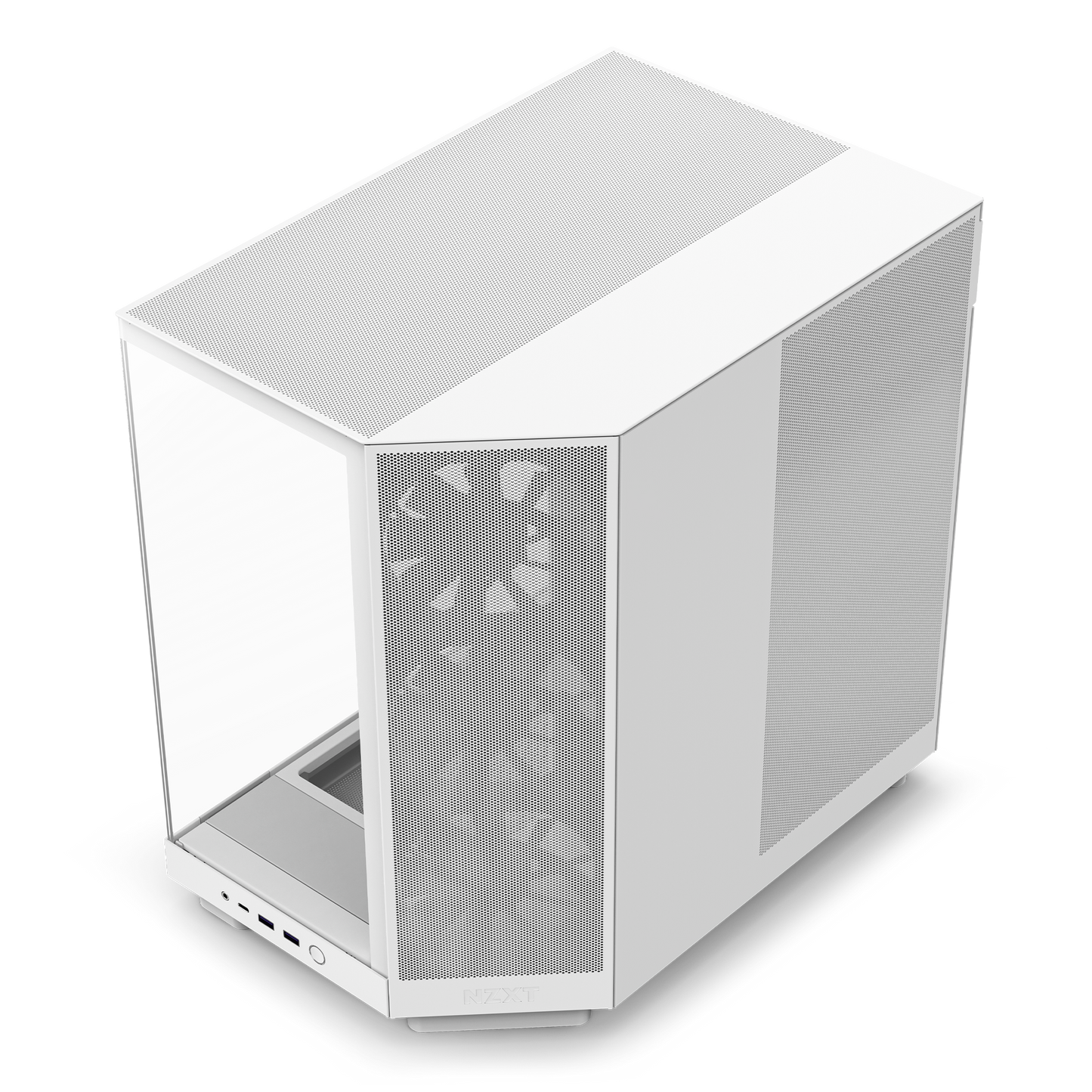 NZXT H6 FLOW/H6 FLOW RGB Dual-Chamber Mid-Tower Airflow Case /w RGB Fans Case - MATTE BLACK/MATTE WHITE CASING