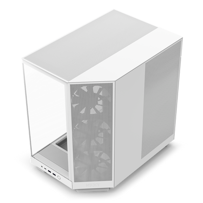 NZXT H6 FLOW/H6 FLOW RGB Dual-Chamber Mid-Tower Airflow Case /w RGB Fans Case - MATTE BLACK/MATTE WHITE CASING
