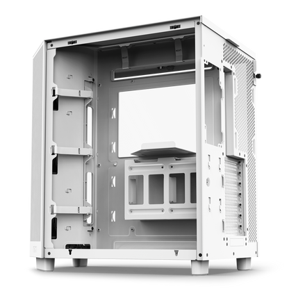 NZXT H6 FLOW/H6 FLOW RGB Dual-Chamber Mid-Tower Airflow Case /w RGB Fans Case - MATTE BLACK/MATTE WHITE CASING