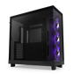 NZXT H6 FLOW/H6 FLOW RGB Dual-Chamber Mid-Tower Airflow Case /w RGB Fans Case - MATTE BLACK/MATTE WHITE CASING