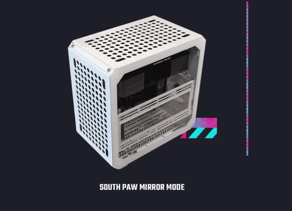 COOLER MASTER QUBE 500 FLATPACK QUBE Series ATX MID TOWER BLACK & WHITE EDITION CASE