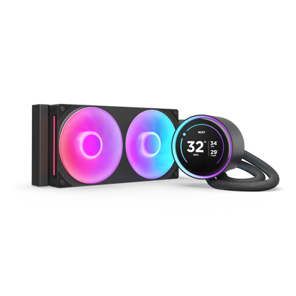 (2025) NZXT Kraken Elite 360/240 RGB, 360mm/240mm AIO Liquid Cooler with 2.72" IPS LCD & RGB - Black/White