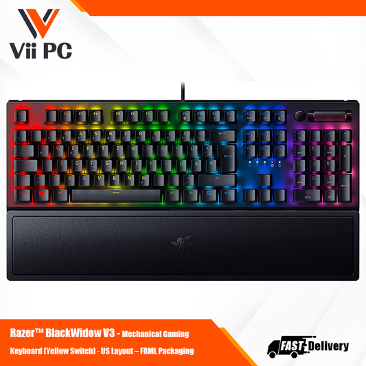 Razer™ BlackWidow V3 - Mechanical Gaming Keyboard (Yellow Switch) - US Layout – FRML Packaging