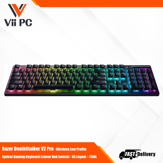 Razer DeathStalker V2 Pro - Wireless Low Profile Optical Gaming Keyboard (Linear Red Switch) - US Layout – FRML