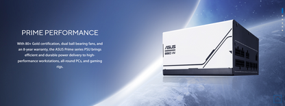 ASUS Prime AP750G/AP850G 750W/850W ATX 3.0 with PCIe GEN 5.0 graphics card Full Modular 80 Plus® Gold Power Supply (8 Year Warranty)