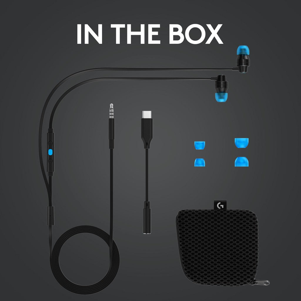 LOGITECH G333 Gaming Earphones with Mic and Dual Drivers