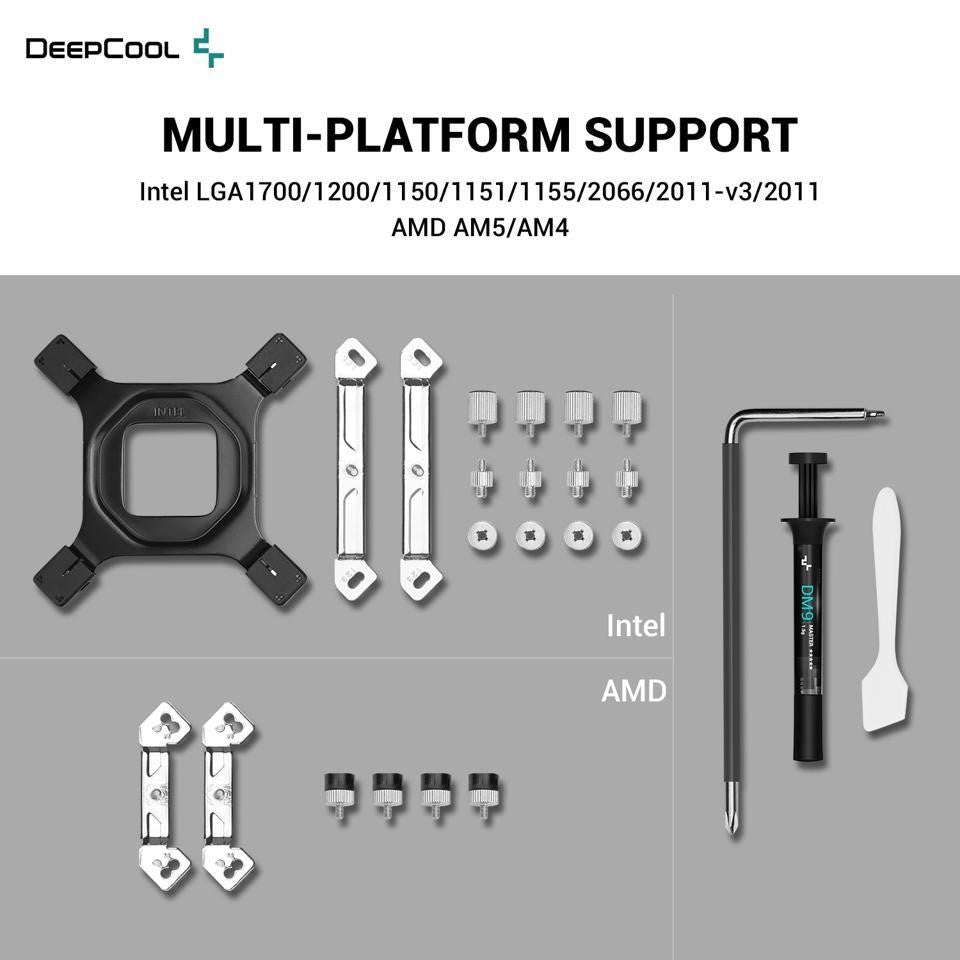 DeepCool ASSASSIN 4S CPU AIR COOLER Single center 140mm FDB Fan, 7 Copper Heat Pipes, Quiet/Peformance Mode Switch (BLACK/WHITE)