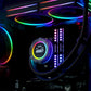 ID Cooling SL240 Space Series LCD AIO Liquid CPU Cooler Black/White