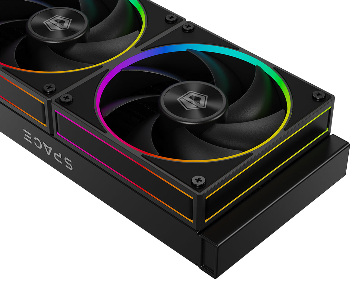 ID Cooling SL240 Space Series LCD AIO Liquid CPU Cooler Black/White