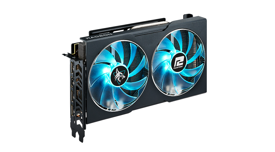 POWERCOLOR Hellhound AMD Radeon™ RX 7600 XT 16GB GDDR6, PCIE 4.0 x8 Graphics Cards