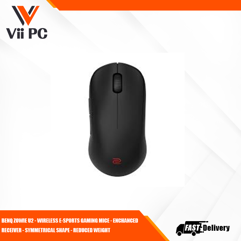 BenQ ZOWIE U2 - WIRELESS E-SPORTS GAMING MOUSE - ENCHANCED RECEIVER - SYMMETRICAL SHAPE - REDUCED WEIGHT