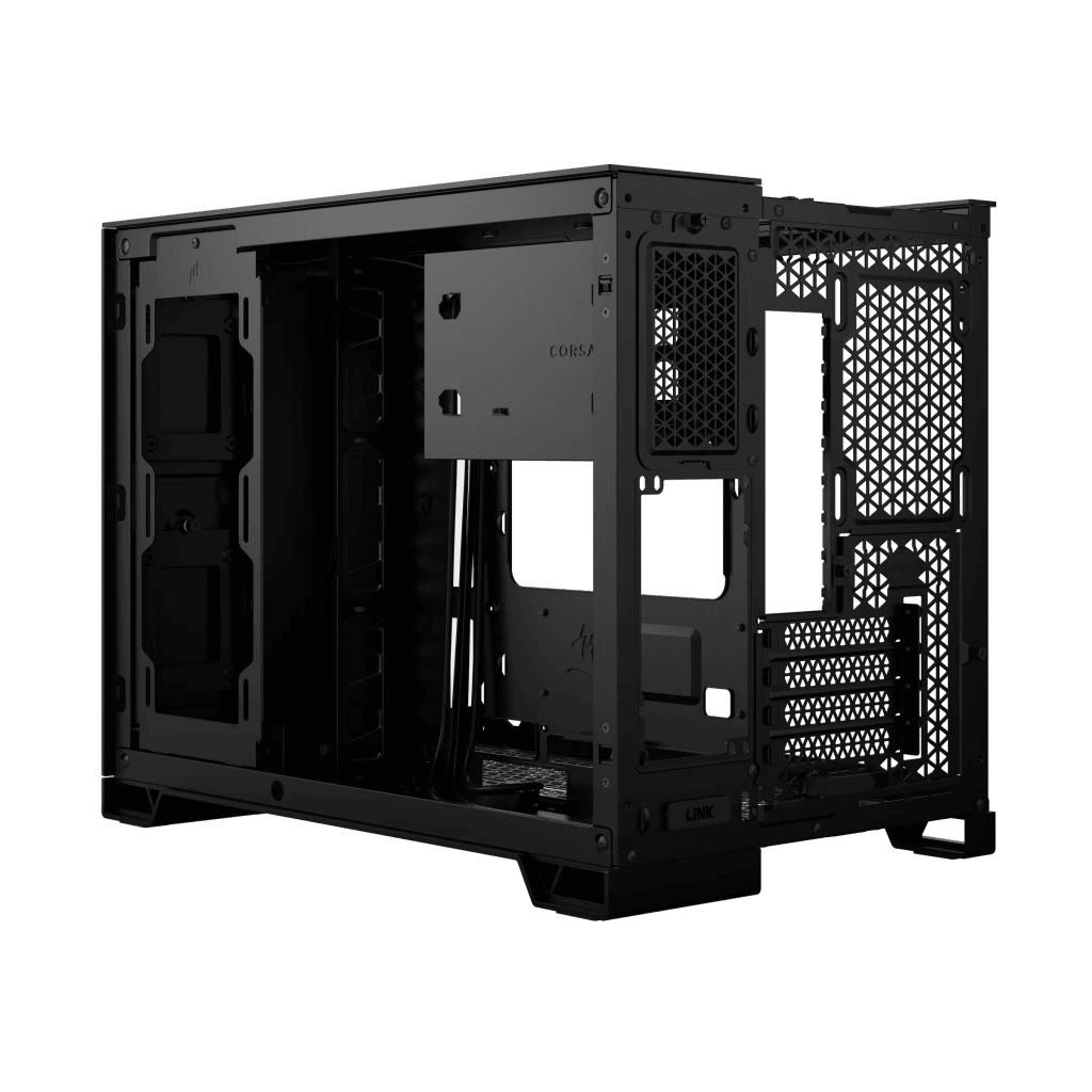 CORSAIR 2500X Mid-Tower Dual Chamber ATX PC Case - BLACK OR WHITE, Tempered Glass, Compatible with reverse connector mATX & mITX motherboards, 2Yrs Wty