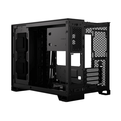 CORSAIR 2500X Mid-Tower Dual Chamber ATX PC Case - BLACK OR WHITE, Tempered Glass, Compatible with reverse connector mATX & mITX motherboards, 2Yrs Wty