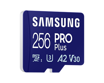 SAMSUNG PRO PLUS microSDXC Memory Card with Adapter 128GB/256GB/512GB Card up to 180MB/s Read, compatible to UHS-I