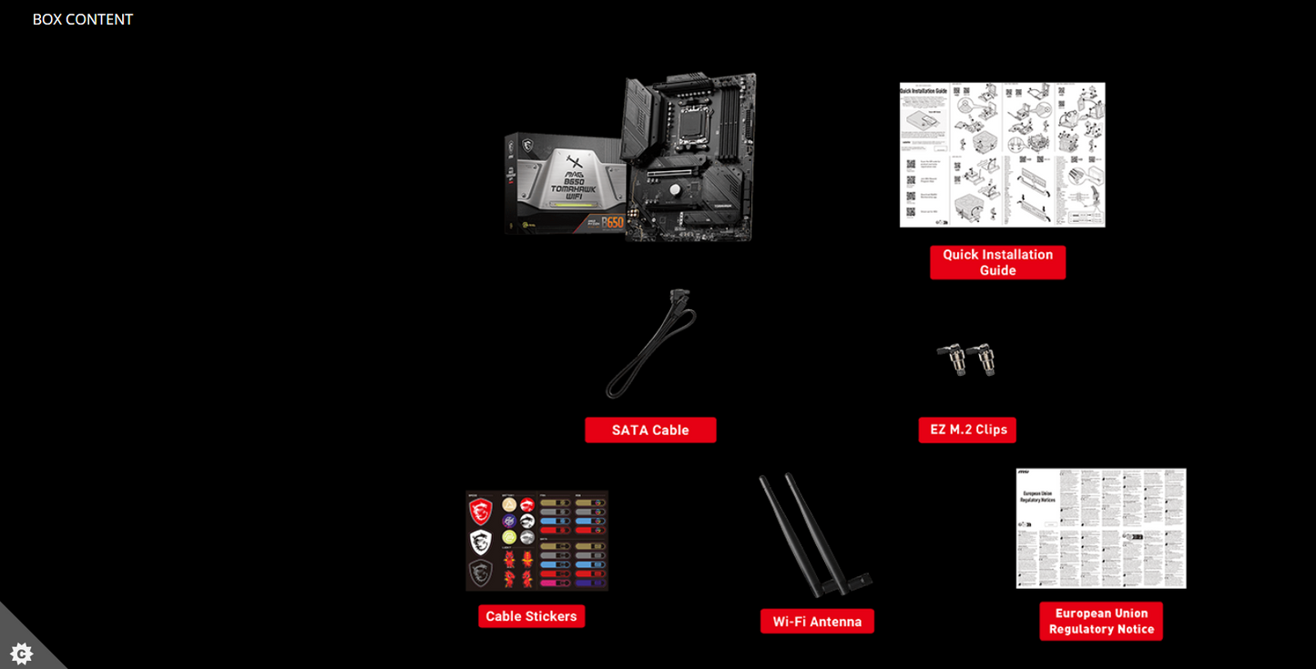MSI MAG B650 TOMAHAWK WIFI AM5 ATX Motherboard + AMD Ryzen 7 7800X3D (AM5) Processor BUNDLE