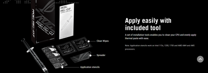 ROG RG-07 PERFORMANCE THERMAL PASTE KIT - Premium thermal conductivity, Easy and Smooth application, Application tool included