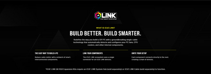 CORSAIR iCUE LINK QX120 RGB BLACK/WHITE, 120mm Magnetic Dome RGB Fan, Expansion Kit (Single Fan)