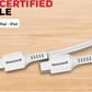 Honeywell Type C to Lightning cable 1.8Mtr - BLACK/WHITE Platinum Series/1 Year Warranty