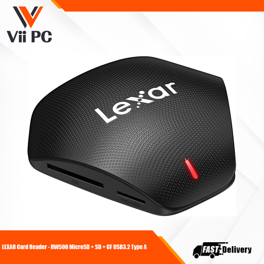 LEXAR Card Reader - RW500 MicroSD + SD + CF USB3.2 Type A