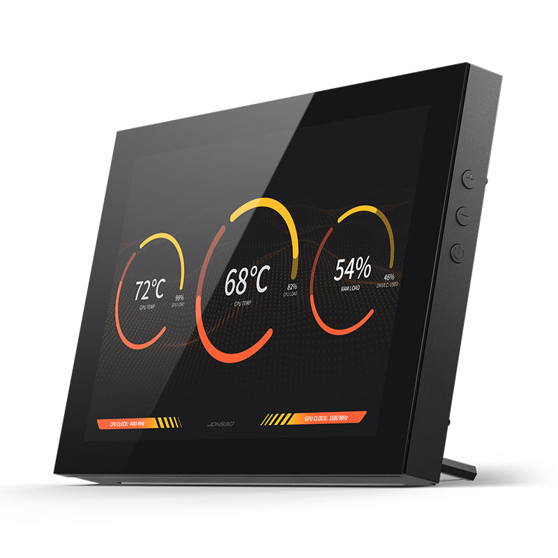 Jonsbo DS8 8" Color TFT-LCD, 1280x800, 60Hz, 30ms, Standalone use or install into D31/41, 1Yr Wty BLACK/WHITE For Case