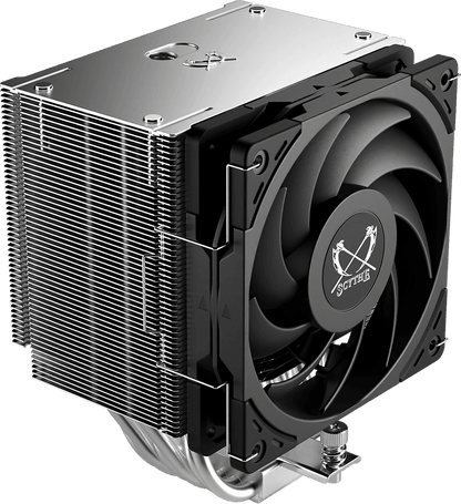 SCYTHE MUGEN 6 / MUGEN 6 Dual Fan Black Edition CPU Cooler, Intel: LGA1700/LGA1151, AMD: AM5/AM4 Support, Single Tower, Aluminum Top Cover
