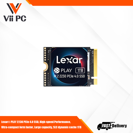Lexar® PLAY 2230 PCIe 4.0 SSD, High-speed Performance, Ultra-compact form factor, Large capacity, SLC dynamic cache 1TB