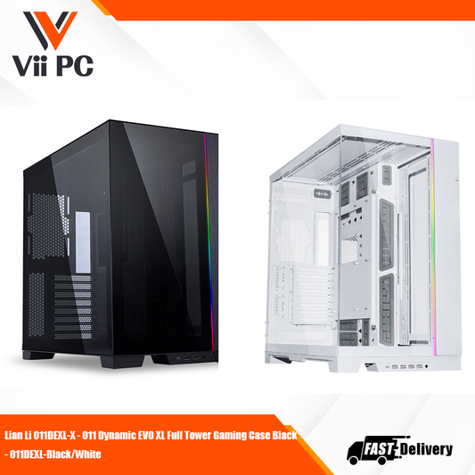 Lian Li O11DEXL-X - O11 Dynamic EVO XL Full Tower Gaming Case Black - O11DEXL- Black/White