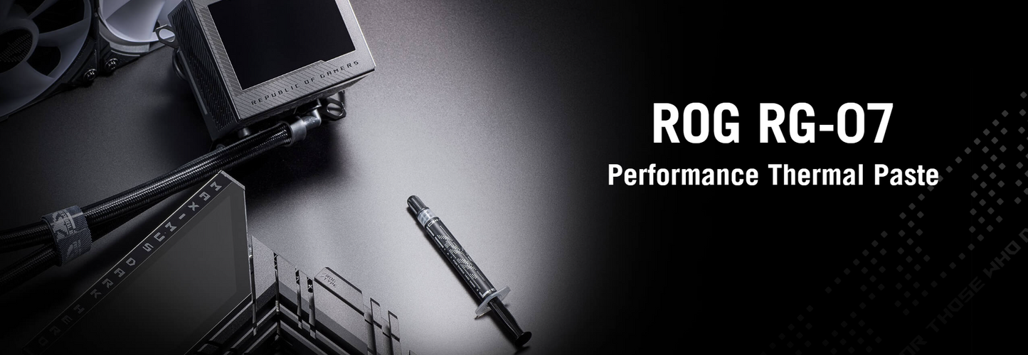 ROG RG-07 PERFORMANCE THERMAL PASTE - Premium thermal conductivity, Easy and Smooth application, High-endurance formula