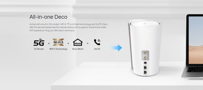 TP-LINK DECO X80-5G Whole Home Wi-Fi 6 AX6000 Gateway