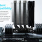 Scythe Mugen 5 S Edition Tower Cooler with 6*6cm Heatpipe CPU Air Cooler, 120mm Single Tower, AMD AM5/AM4/Ryzen, Intel LGA 1700/1200/1151