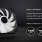 TECWARE ECLIPSE 240 LCD AIO Liquid CPU Cooler Black/White