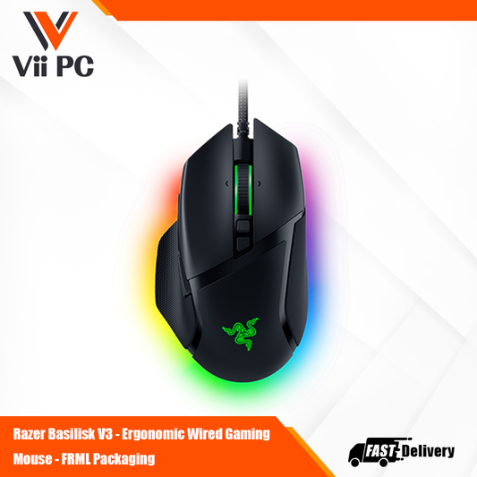 Razer Basilisk V3 - Ergonomic Wired Gaming Mouse - FRML Packaging