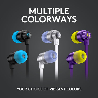 LOGITECH G333 Gaming Earphones with Mic and Dual Drivers