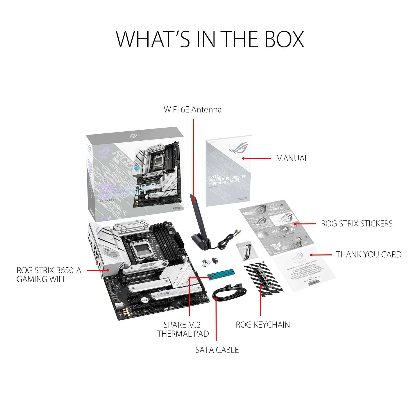 ASUS ROG STRIX B650-A GAMING WIFI AM5 ATX Motherboard + AMD Ryzen 7 7800X3D (AM5) Processor BUNDLE