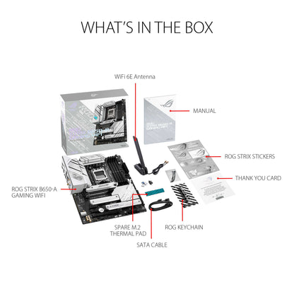 ASUS ROG STRIX B650-A GAMING WIFI AM5 ATX Motherboard + AMD Ryzen 7 7800X3D (AM5) Processor BUNDLE