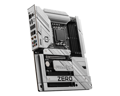 MSI Z790 PROJECT ZERO LGA1700 Socket/Wi-Fi 7/PCIe 5.0/DDR5 Support/4x M.2/6x SATA 6G/2.5Gbps LAN/Windows 10&11 ATX Motherboard