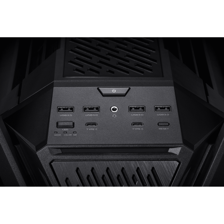 ASUS ROG HYPERION GR701 EATX CASE WITH BTF EDITION -  5 x 2.5" Bay, ARGB, 420mm Dual Radiator, 4x140mm Fans, Tempered Glass, 1 Yr Wty