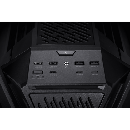 ASUS ROG HYPERION GR701 EATX CASE WITH BTF EDITION -  5 x 2.5" Bay, ARGB, 420mm Dual Radiator, 4x140mm Fans, Tempered Glass, 1 Yr Wty
