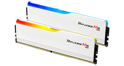 G.SKILL RIPJAWS M5 RGB DDR5-6000 CL30-40-40-96 1.35V / 1.4V 32GB(2x16GB) / 64GB(2x32GB) BLACK/WHITE Intel XMP 3.0 Ready, Dual Channel Kit