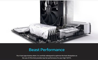 Scythe Kotetsu Mark 3 CPU Air Cooler, 120mm Single Tower, AMD AM5/AM4/Ryzen, Intel LGA 1700/1200/1151