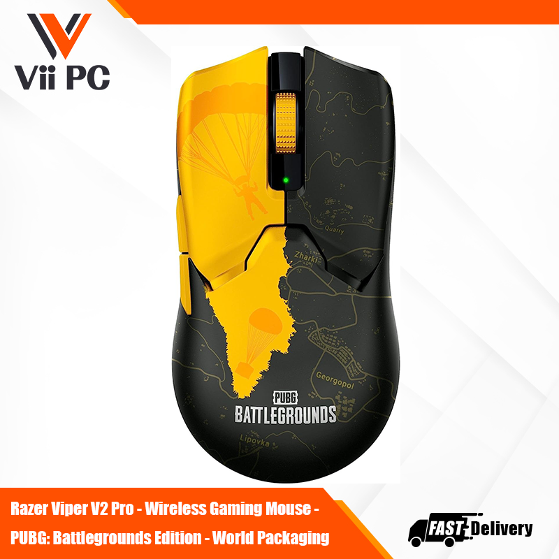 Razer Viper V2 Pro - Wireless Gaming Mouse - PUBG: Battlegrounds Edition - World Packaging