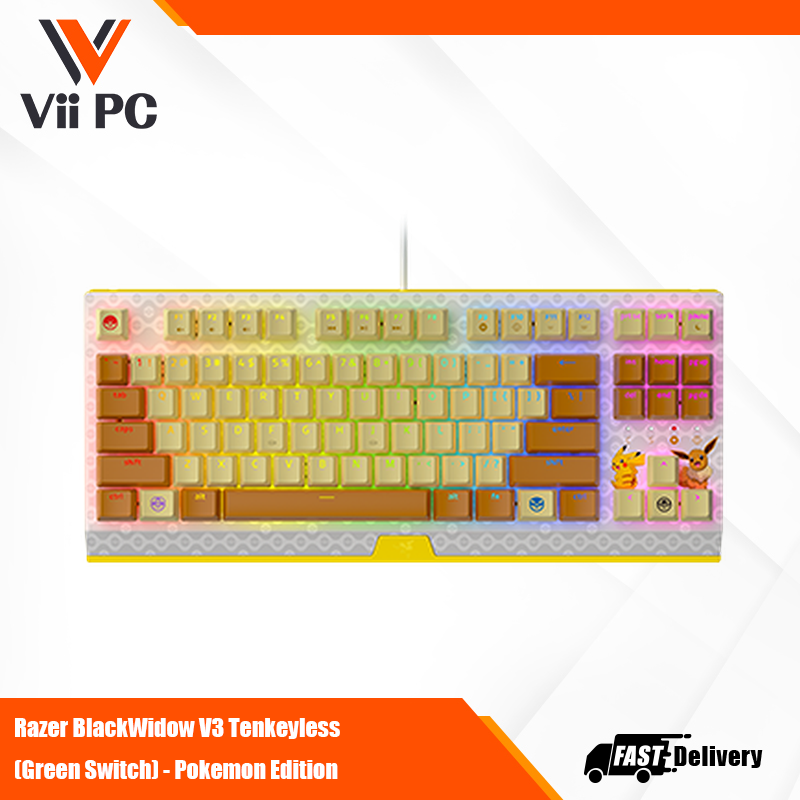 Razer BlackWidow V3 Tenkeyless (Green Switch) - Pokemon Edition