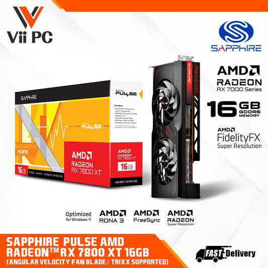 SAPPHIRE PULSE AMD Radeon™ RX 7800 XT / 7800XT 16GB GAMING GRAPHIC CARD