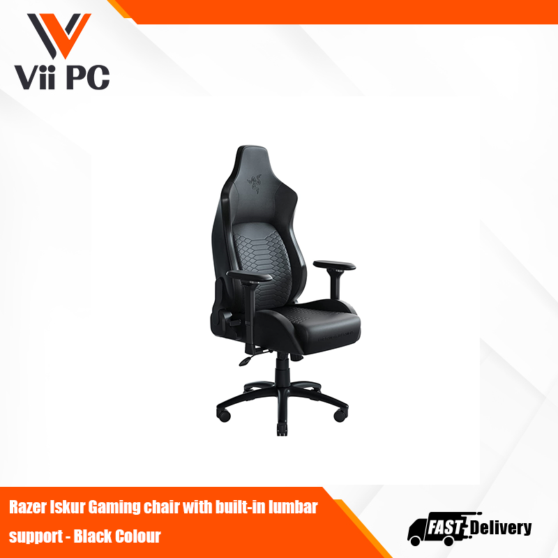Razer Iskur Gaming chair with built-in lumbar support - Black Colour
