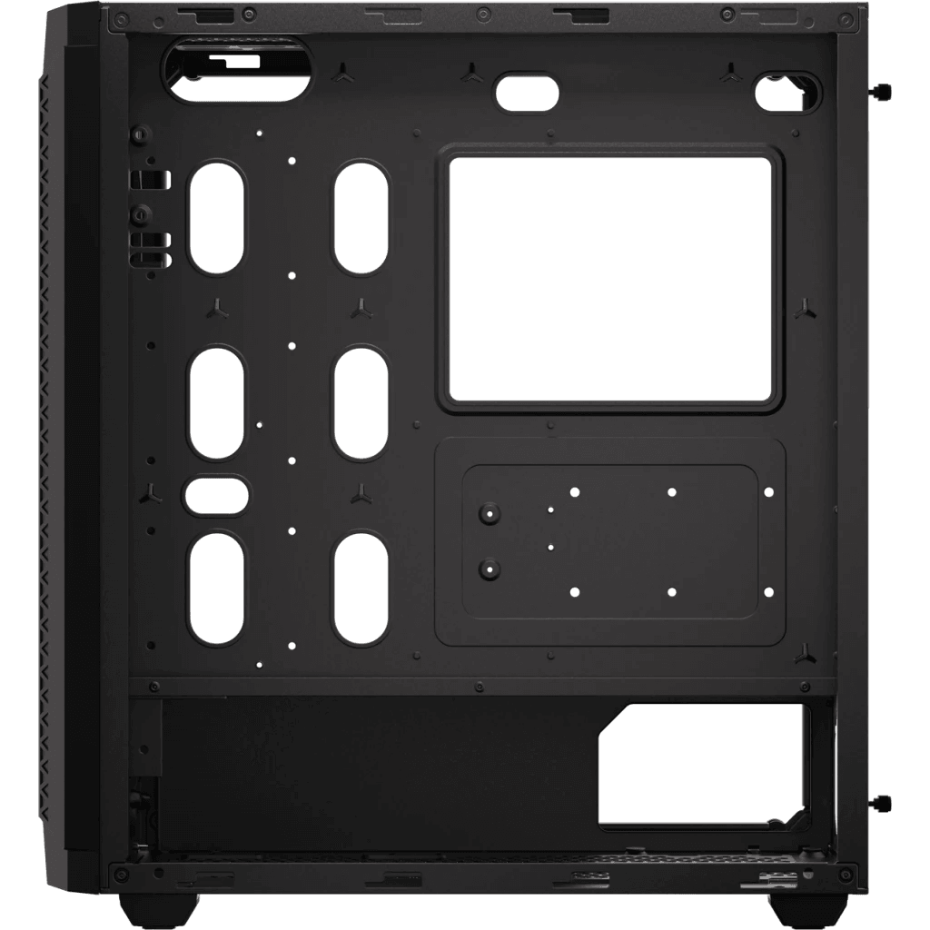 CORSAIR 480T Airflow Tempered Glass Mid-Tower ATX Black Case - 360mm radiator, 2.5" Drive Bays x2, 3.5" Drive Bays x2, 2yrs Wty