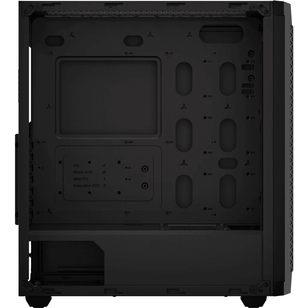 CORSAIR 480T Airflow Tempered Glass Mid-Tower ATX Black Case - 360mm radiator, 2.5" Drive Bays x2, 3.5" Drive Bays x2, 2yrs Wty