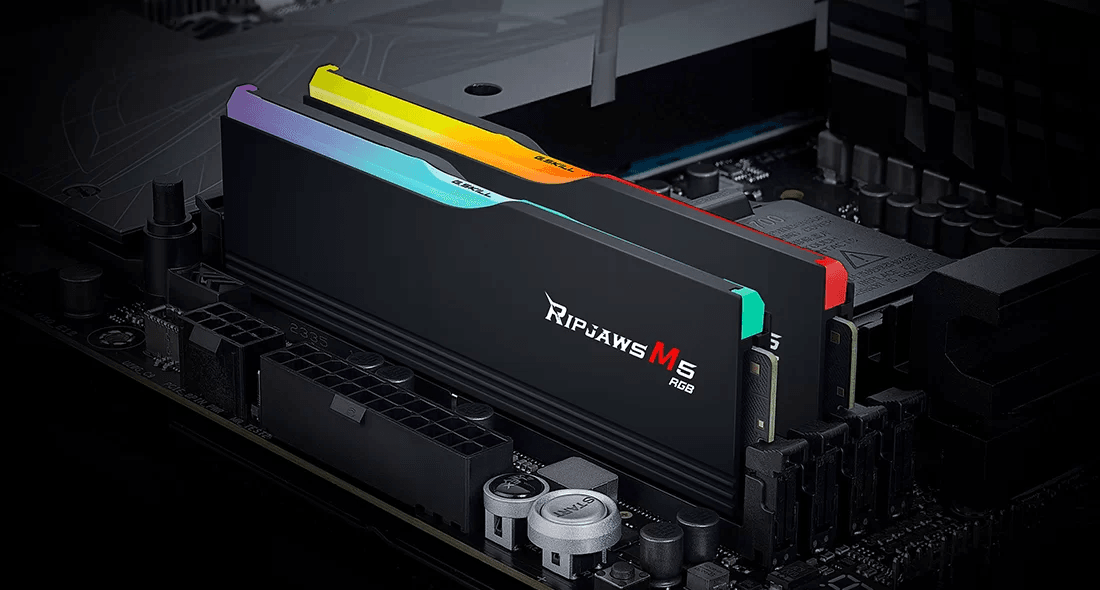 G.SKILL RIPJAWS M5 RGB DDR5-6000 CL30-40-40-96 1.35V / 1.4V 32GB(2x16GB) / 64GB(2x32GB) BLACK/WHITE Intel XMP 3.0 Ready, Dual Channel Kit